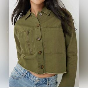 Ardene Olive Green Cropped Jacket/Top